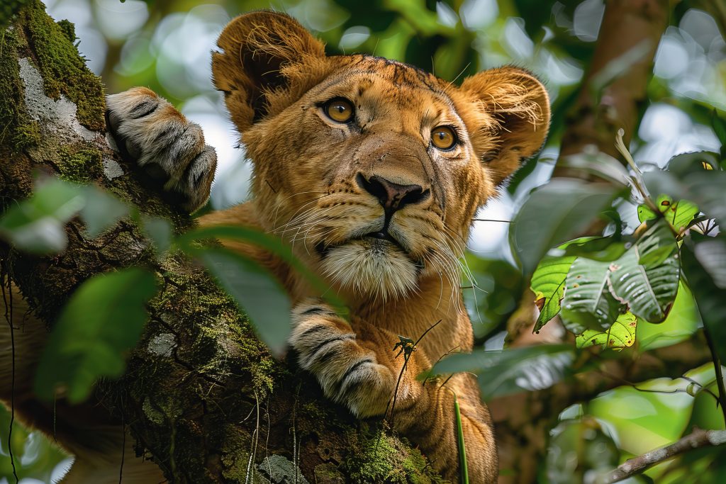 Tree_climbing_Lion